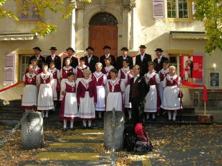 Auf das Alpen-Chor-Festival getroffen